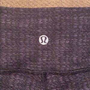 Dark Gray Mid-Rise Lululemon Wunder Under Leggings